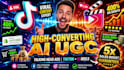 create high converting ai ugc talking head video ads for tiktok, meta and ig