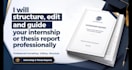 structure, edit and format your internship or thesis report professionally