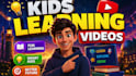 create kids learning video animation for kids, kids learning video