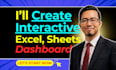 create an interactive excel dashboard and google sheets dashboard