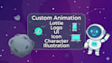 create character or mascot animation in lottie animation