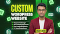 create a modern custom wordpress website design and responsive development
