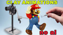 create a 100 percent handmade stop motion clay animation no ai