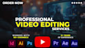 do professional youtube video editing and post production