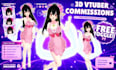 create 3d character model for 3d vtuber, vrchat, rigging, anime and 3d vroid
