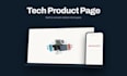 design a modern tech or gadget product landing page