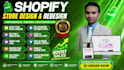 build, design or redesign shopify website, shopify store, dropshipping store