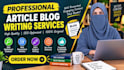 write SEO articles, blogs and engaging website content