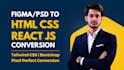 convert psd to html, figma to html, pdf or xd to html css bootstrap website