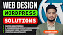 build a custom wordpress website design and fix any issues