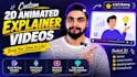 create 2d animated explainer video for your brand or startup