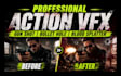 create realistic gunshot, muzzle flash, and bullet hole vfx