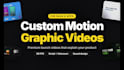 create custom motion graphics video for your product or app