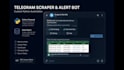 build custom python telegram scraper and alert bot