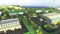 create industrial animation 3d recycling plant and waste processing energy plant