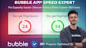optimize bubble io app speed, fix capacity issues, and audit privacy rules