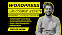 build or redesign online course website or wordpress lms website with learndash