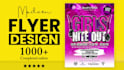 make a party, event flyer, and instagram flyer design
