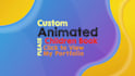 make animated children book trailer video digital flip book