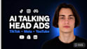 create ai ugc talking head video ads for tiktok and meta