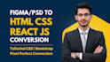 convert psd to html, figma to html, pdf or xd to html css bootstrap website