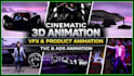 create cinematic 3d animation vfx product animation tvc ads