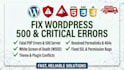 fix wordpress errors 500 critical error or white screen
