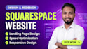 design or redesign your squarespace website and landing page