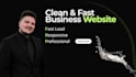 create a modern product landing page or business website