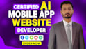 develop ai mobile app, ai software, ai chatbot, ai saas as software developer