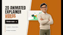 create 2d animated explainer videos for business products and saas