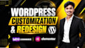 customize or redesign wordpress and woocommerce websites with elementor