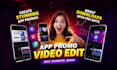 edit professional app and website promotion videos for your business