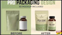 professionally edit product label and packaging design with 3d mockup