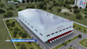 industrial warehouse machinery video factory process 3d plant assembly animation