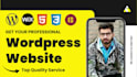 design a modern and responsive wordpress website