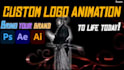 create a cinematic 2d logo animation