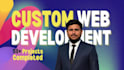do custom website development as full stack developer frontend backend developer
