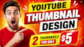 design best youtube thumbnail for business, finance, trading, vlogs