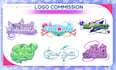 design twitch, vtuber logo, anime kawaii, gaming , cute for streamer
