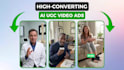 create ai ugc ads, ai video ads, ai product ads, tiktok, facebook, instagram ads