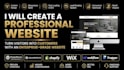 design and develop a professional website on wordpress squarespace shopify
