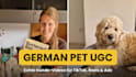 create authentic german pet ugc video ads with my goldendoodle