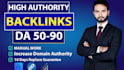 build high da SEO backlinks, link building and authority links