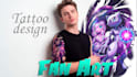 design your custom anime tattoo and fan art