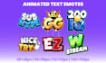 create static or animated text emotes for your twitch