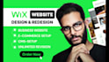 design, redesign professional wix website, wix studio, landing page with SEO