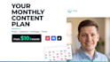 create your monthly social media content plan