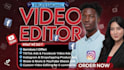 create converting facebook video ads, tiktok ads, dropshipping video ads