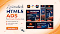design HTML5 animated banner ads for google display campaign